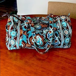 Vera Bradley Java Blue small duffel bag